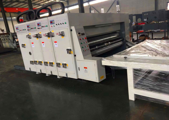 Chiny Półautomatyczna drukarka atramentowa Flexo Cztery łącznikowa maszyna do wycinania sztancy 1 rok gwarancji dostawca