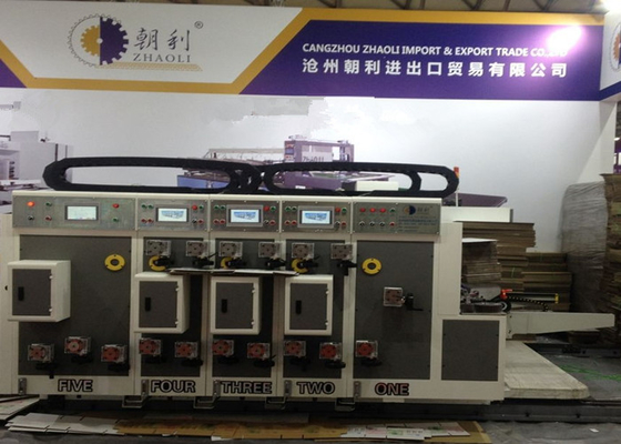 Chiny Kartonowa falista drukarka fleksograficzna Slotter Machine Auto niezależne podawanie krawędzi prowadzącej dostawca